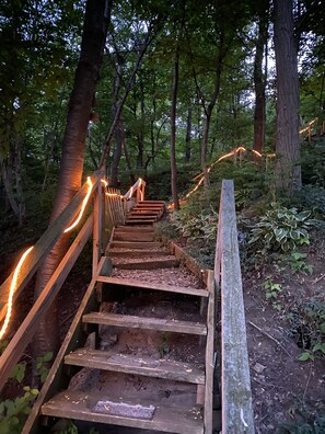 Stairs to cottage