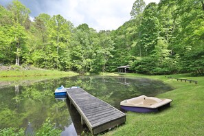 Private 2 acre lake for you to enjoy swimming, fishing, or other activities! 