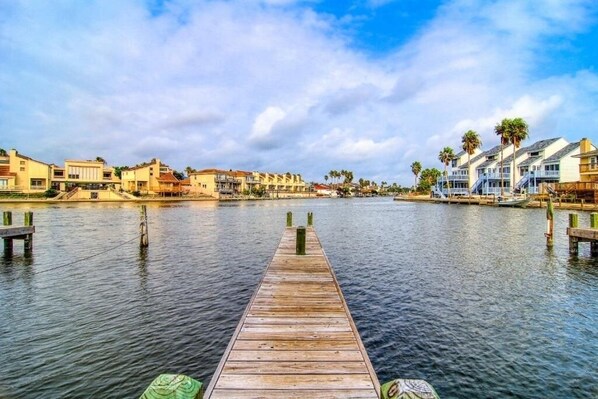 Marina off the pool area to enjoy sunsets or fishing!