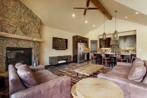 Open living area with western touches