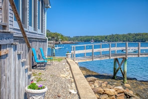 Rocky walk to the dock