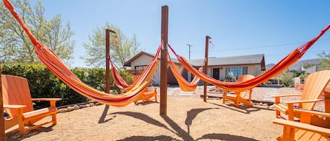 Swing into serenity with our front yard hammocks