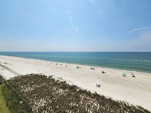 View of Private Beach from Balcony