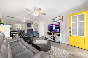 Walk in to an open living space
