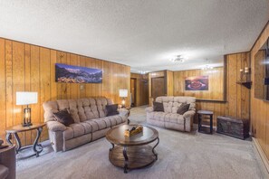 Living Room - Smart TV and Wood Burning Stove