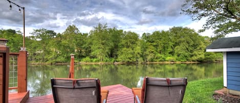 Back Porch Deck Overlooking the Ocoee River