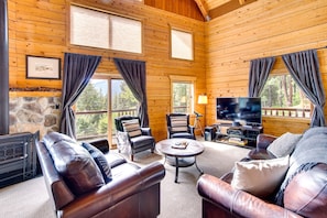 Great Room | Smart TV w/ Cable | Wood-Burning Stove