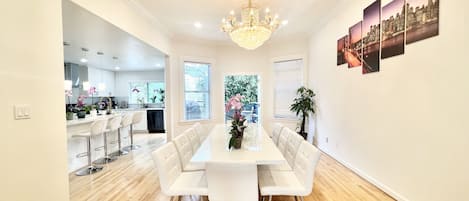 Open Kitchen + Dining Room