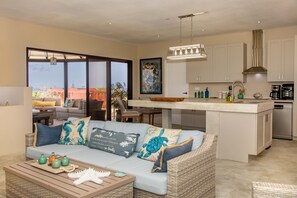 Open Plan Kitchen and Living Area