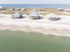 Long beautiful sandy beaches on Dauphin Island