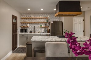 View from the Dining Area to the kitchen