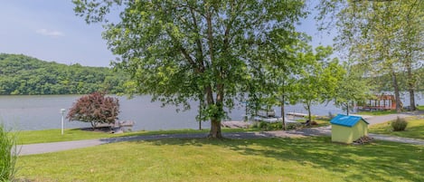 View of Claytor Lake from the porch. 