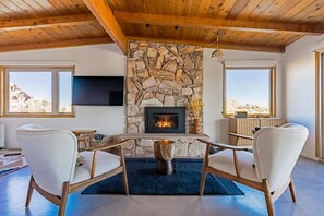 Living Room ft. Propane-Fueled Fireplace