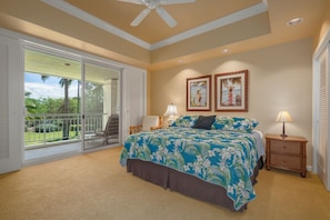 Large Bedroom 2 with lanai overlooking garden