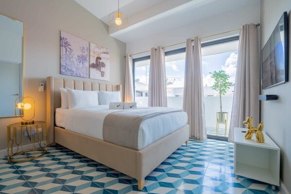 Bright modern bedroom
