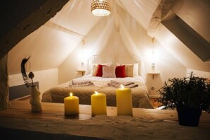 Romantic atmosphere in the bedroom
