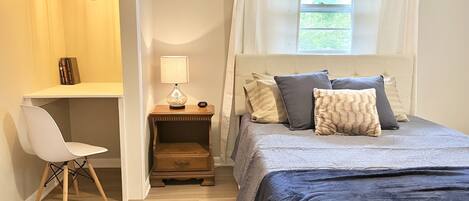 Queen Bedroom with Desk and Twin Trundle