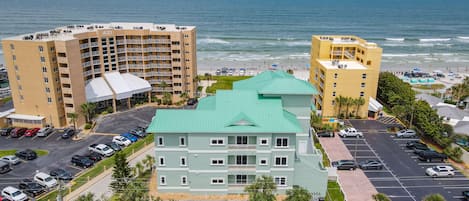 Aerial view of Dune Point Condominiums