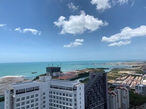 Blick vom Balkon