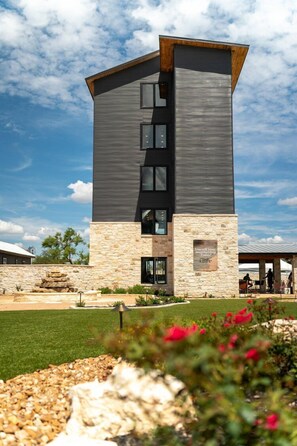 Enjoy Spectacular 180-degree views of the Texas Hill Country and Pedernales River from the tower.