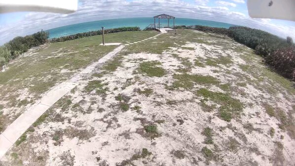 Beach view from house