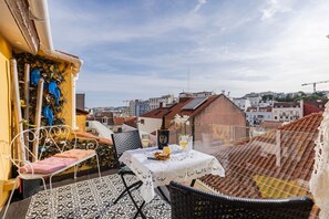 Savor the charms of Lisbon from this restful balcony, which portrays a perfect place to unwind with a glass of wine #pt #portugal #lisbon #balcony #restful #unwind