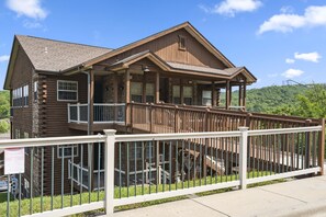 Beautiful log cabin style condo!  2 flights of stairs to access our unit.