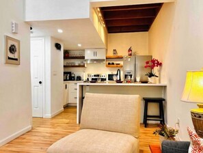 Spacious modern remodeled kitchen.