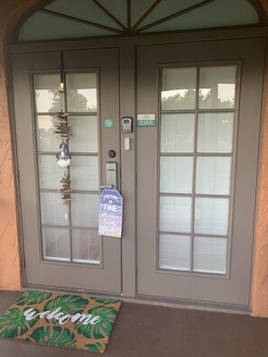 Welcome enterance to your studio apt!