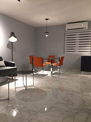 Stylish dining area for 4