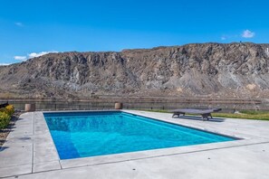 Peaceful private pool with river views