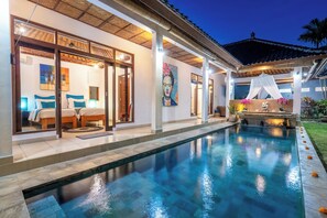 Front of property – evening/night
