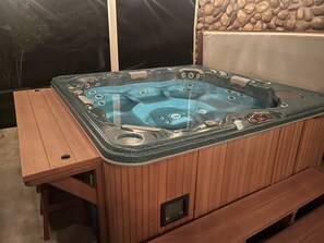 Private hot tub to relax & unwind in