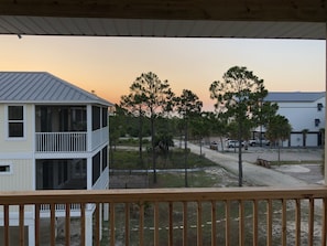 Sunset from top deck 