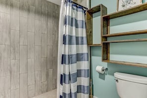 Full bathroom with shower