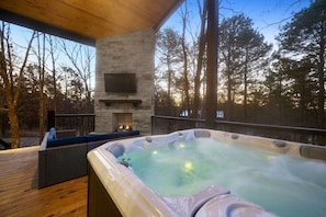 Bain à remous extérieur