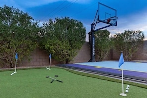 Putting Green & Basketball Court