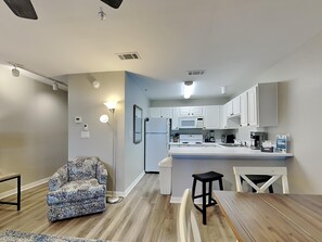 Living Room and Dining Area