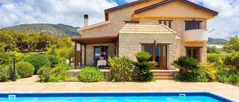 Beautiful villa with private pool, terrace, and garden with sea views