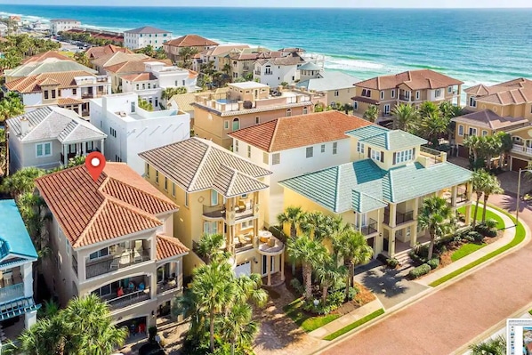 Steps from the beach, surrounded by multimillion dollar homes