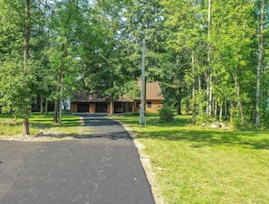 New paved driveway welcoming you to our home