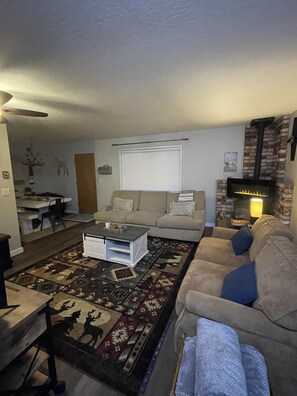 Cozy living room ready for some family time! 
