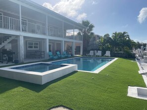 New pool back yard