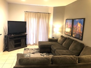 Living room with sectional sofa