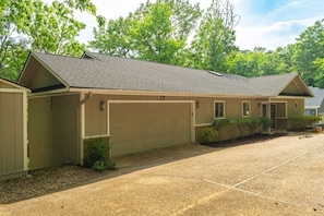 Front view and Garage