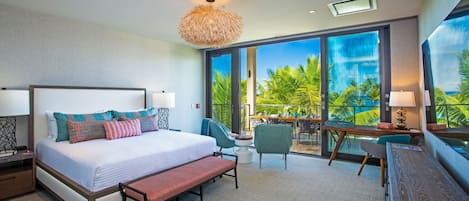 Ocean and Resort Views from the Master Suite King Bed