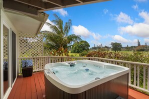Soak in the hut tub and enjoy the sunsets