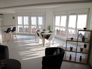 View of living room/ bar area