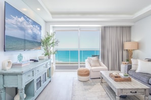 Living room view and tv