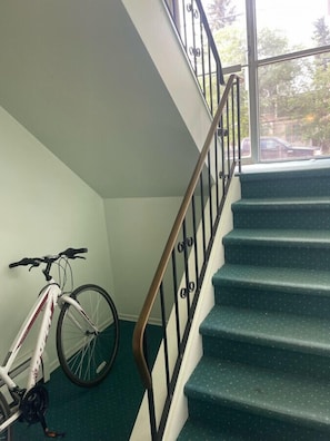 Stairs Leading down to apartment